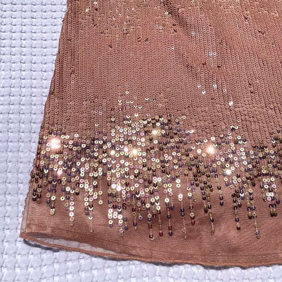 NWT White House Black Market Antique Blush Amelie Sequin Cami - Picture 6 of 8